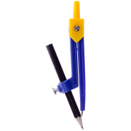Циркуль ArtSpace CMP_5390 пластиковый, с карандашом, 110мм, ПВХ чехол