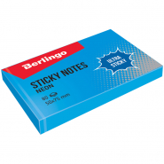 Блок самоклеящийся 75*50 Berlingo LSn_39412 "Ultra Sticky", 80л, синий неон