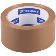 Скотч 50*66 (66м) OfficeSpace КЛ_18607 45мкм, коричневый, ШК