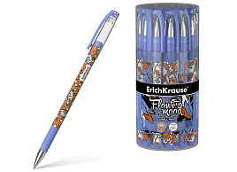 Ручка Erich Krause 48080 Tulips Stick 0.7, цвет чернил синий