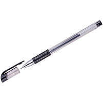 Ручка гел. OfficeSpace GP905BK_6597 черная, 0,5мм, грип, игольчатый стержень