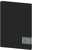 Папка 20 вкл. Berlingo DB4_20980 "Soft Touch", 17мм, 700мкм, черная, с внутр. карманом