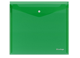 Папка-конверт с кнопкой А5+ Berlingo EFb_05004 "No Secret", 200мкм, зеленая