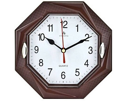 Часы настенные Atlantis 18*18 678А коричневые