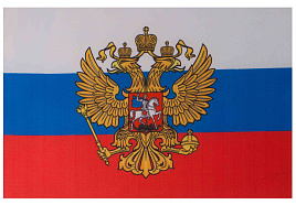 Флаг Россия 14*21 с гербом