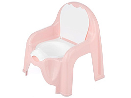 Горшок детский стульчик розовый М1528