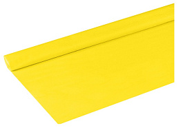 Цветная бумага крепированная ТРИ СОВЫ CR_43949 желтая, 50*250см, 32г/м2, в рулоне, пакет с европодвесом