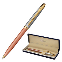 Ручка Galant подар. 143505 "DECORO ROSE", корпус хром/розовый, детали золотистые, узел 0,7 мм, синяя