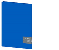 Папка 20 вкл. Berlingo DB4_20981 "Soft Touch", 17мм, 700мкм, синяя, с внутр. карманом