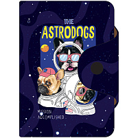 Визитница OfficeSpace 319944 карманная "Astrodogs", 10 карманов, 75*110мм, ПВХ