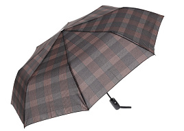 Зонт мужской полуавтомат 498-012/3  коричневый