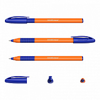 Ручка Erich Krause 47591 U-109 Orange Stick&Grip 1.0, Ultra Glide Technology, цвет чернил синий
