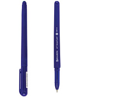 Ручка Brauberg 142947 масляная "Fine", СИНЯЯ, корпус синий, узел 0,7 мм, линия письма 0,35 мм