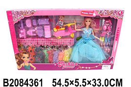 Кукла модель 2084361 с набором одежды 29см