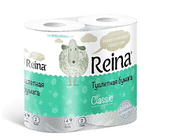 Туалетная бумага Reina Классик 4шт.2-х сл.0015