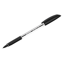 Ручка Berlingo 07111 "Triangle 110", черная, 0,7мм, трехгран., грип