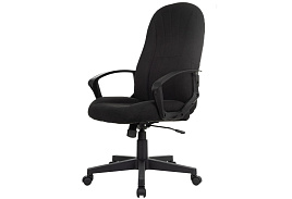 Кресло Helmi HL-E98 ткань черная, пластик, механизм качания