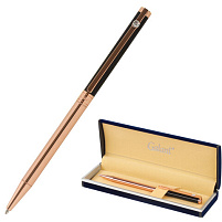 Ручка Galant подар. 143525 "ASTRON", корпус черный с золотом, детали золотистые, узел 0,7 мм, синяя