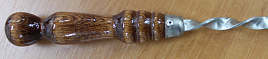 Шампур плоский с деревянной ручкой 60см