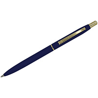 Ручка Luxor 1117 "Sterling" синяя, 1,0мм, корпус синий/золото, кнопочный механизм