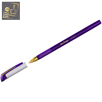 Ручка Berlingo 07504 "xGold" фиолетовая, 0,7мм, игольчатый стержень, грип