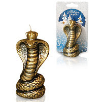 Свеча 5205 Змея, кобра золотая