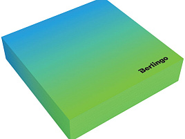 Блок для записей Berlingo LNn_00050 8,5*8,5*2 "Radiance" голубой/зеленый, 200л.
