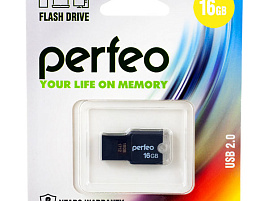 Флеш-драйв Perfeo USB 16Gb M01 mini черный
