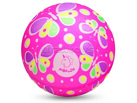 Мяч пластизоль 00-3982 Цветные бабаочки