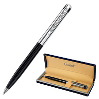 Ручка Galant подар. 143518 "ACTUS", корпус серебристый с черным, детали хром, узел 0,7 мм, синяя