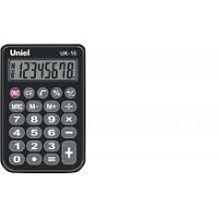 Калькулятор Uniel карманный UK-10K 8 разрядов, 94x62x11 мм