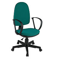 Кресло Helmi HL-M30 "Престиж", ткань зеленая с черным