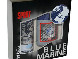 Набор мужской Blue Marine Sportl(гель/душа+пена д/бр)4678