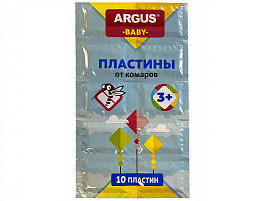 Комары пластины Argus без запаха детские 10шт.AR-010