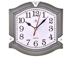 Часы настенные Atlantis 18*18 TLD-5981 серые