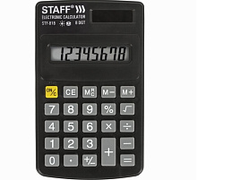 Калькулятор Staff карманный STF-818 8 разрядов дв.питание