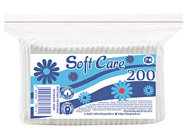 Ватные палочки Soft Care 100шт полиэт.3114