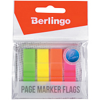 Закладки самоклеящиеся Berlingo LSz_45125 45*12 4цв.*20л. неоновые цвета, в диспенсере, европодвес