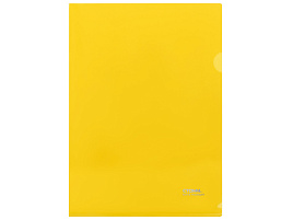 Папка-уголок СТАММ ММ-30931 А4, 180мкм, пластик, непрозрачная, желтая