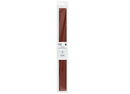 Цветная бумага крепированная ТРИ СОВЫ CR_43991 коричневая, 50*250см, 32г/м2, в рулоне, пакет с европодвесом