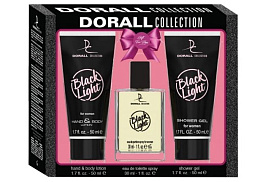 Набор женский Dorall Collection Black Light(т.в.30мл+гель д/д 50мл+лосьон д/тела 50мл)