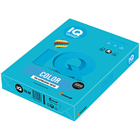 Бумага IQ color А4, 80 г/м, 100 л., интенсив светло-синяя AB48