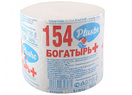 Туалетная бумага б/вт Plushe Богатырь+ 16502/2418