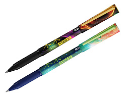 Ручка Berlingo 07S12 "Futureal" синяя, 0,7мм, грип, рисунок на корпусе, soft-touch, ассорти