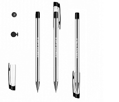 Ручка Erich Krause 13876 Ultra L-20 черный масл. толщ. пиьм. 0,7мм
