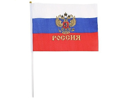 Флаг Россия 16*24 с гербом