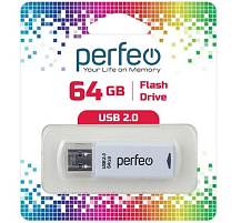 Флеш-драйв Perfeo USB 64Gb C06 белый