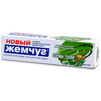 Зубная паста Жемчуг Нов.100мл 7трав в фут(НК)1272