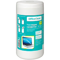 Салфетки чистящие OfficeClean 248261 для мониторов всех типов, в тубе, 100шт.
