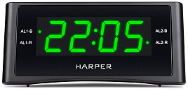 Радиочасы HARPER HCLK-1006 GREEN LED